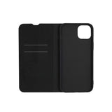 GreenMind iPhone 15 Plus Faux Leather Flip Case with Cardholder & Stand Function - Black