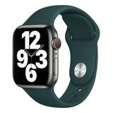 Apple Watch (42/44/SE/45/46/49mm) Lippa Silicone Watch Strap - Dark Green