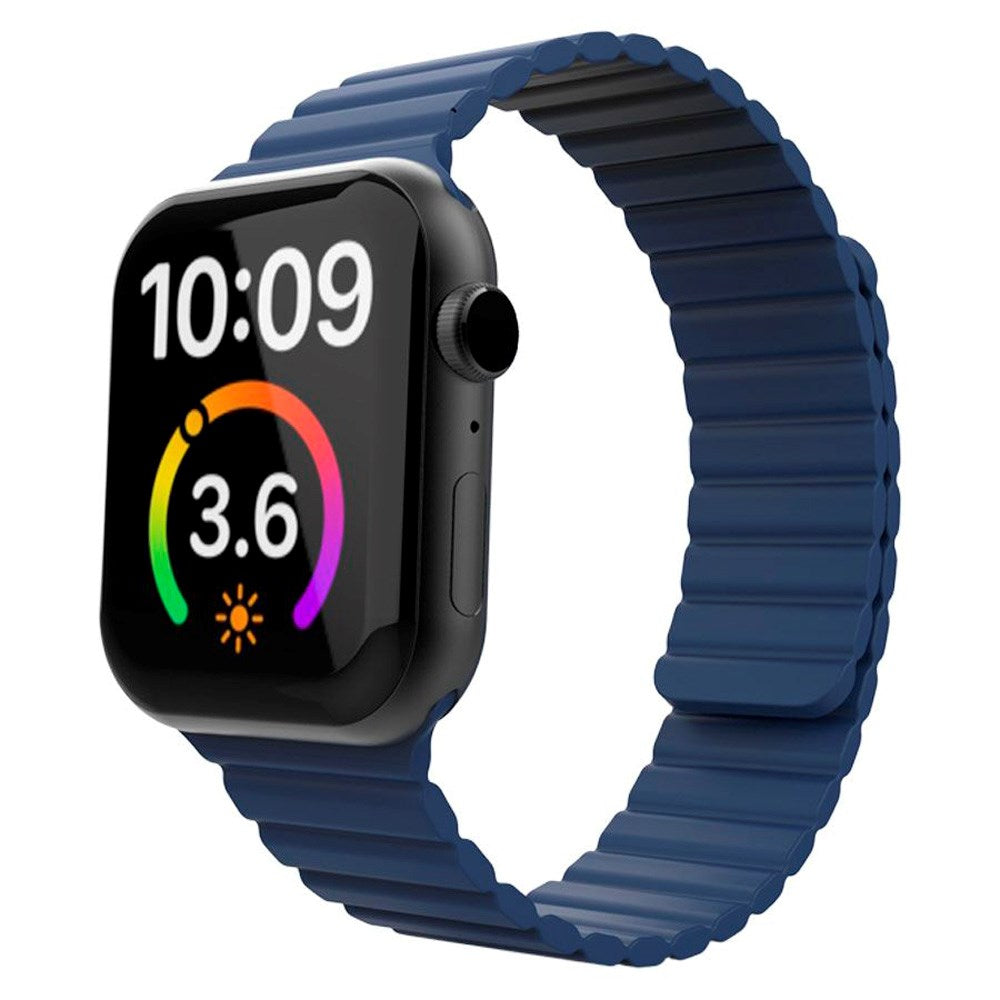 Lippa Apple Watch (38/40/SE/41/42mm) Magnetic Silicone Strap - Dark Blue