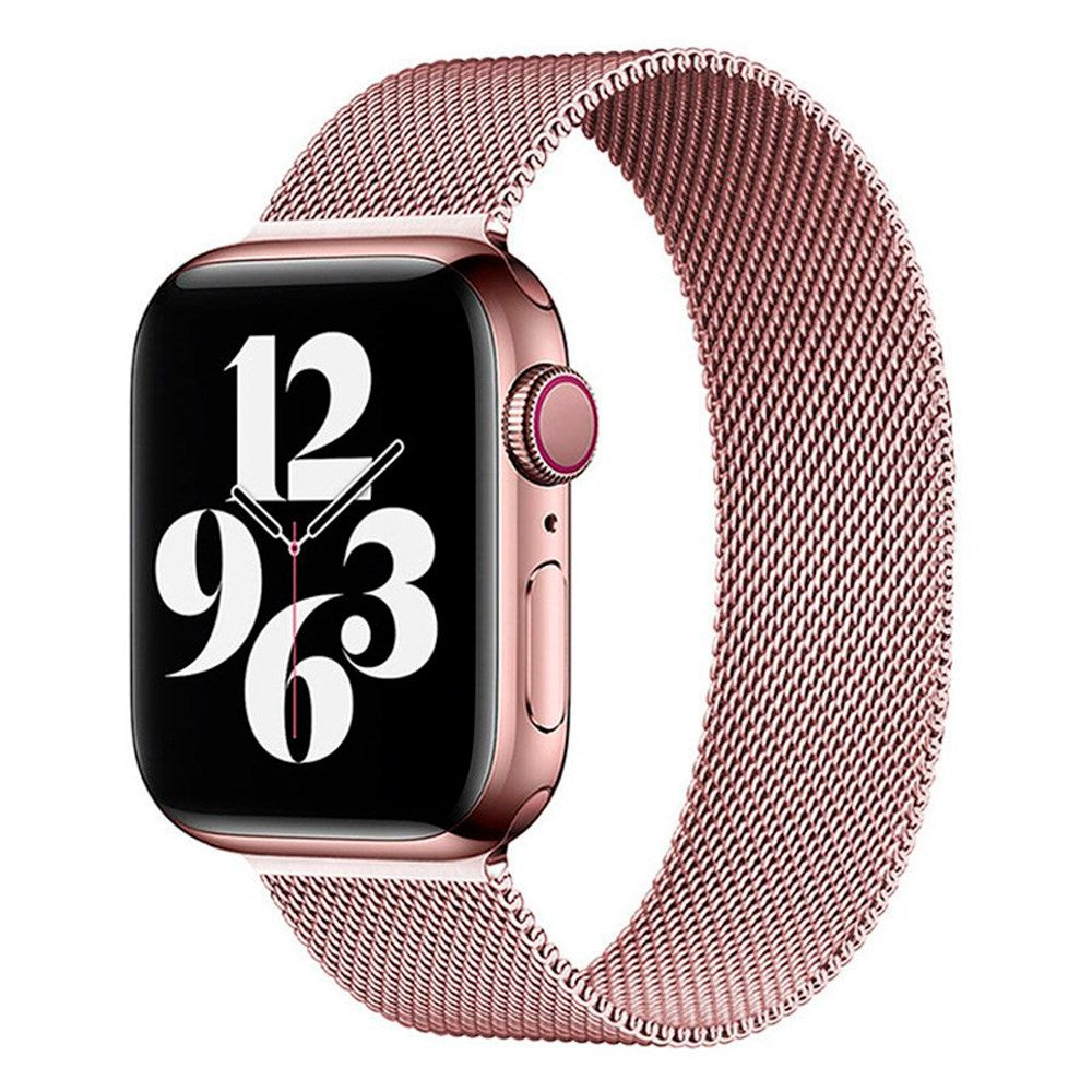 Lippa Apple Watch (38/40/SE/41/42mm) Magnetic Stainless Steel Strap - Rose Gold