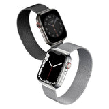 Lippa Apple Watch (38/40/SE/41/42mm) Magnetic Stainless Steel Strap - Silver