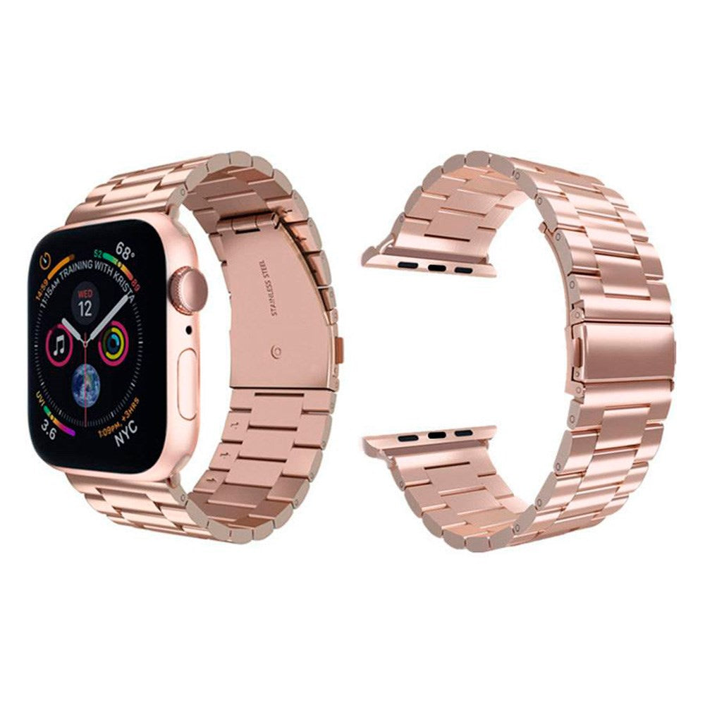 Lippa Apple Watch (38/40/SE/41/42mm) Stainless Steel Strap - Rose Gold