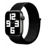 Apple Watch (42/44/SE/45/46/49mm) Lippa Nylon Strap - Pitch Black