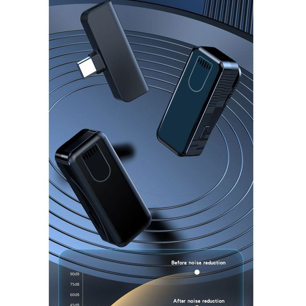 Lippa Wireless Microphone Set with Lightning - 2 pcs. - Black