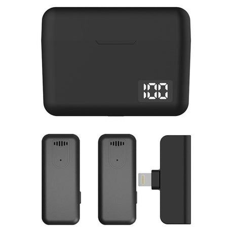 Lippa Wireless Microphone Set with USB-C - 2 pcs. - Black