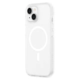 iPhone 15 Lippa Hybrid Plastic Case - MagSafe Compatible - Transparent / White