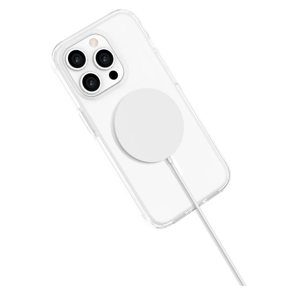 iPhone 15 Pro Lippa Hybrid Plastic Case - MagSafe Compatible - Transparent / White