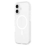 iPhone 16 Lippa Hybrid Plastic Case - MagSafe Compatible - Transparent / White