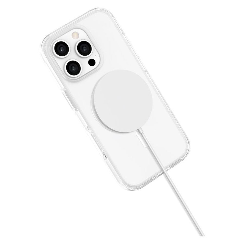 iPhone 16 Pro Lippa Hybrid Plastic Case - MagSafe Compatible - Transparent / White
