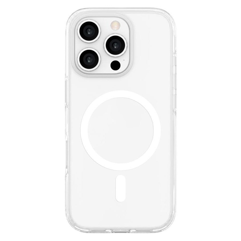 iPhone 16 Pro Lippa Hybrid Plastic Case - MagSafe Compatible - Transparent / White