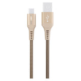 GreyLime 15W Braided USB-A to USB-C Cable 3 m - Beige