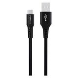 GreyLime 15W Braided USB-A to USB-C Cable 3 m - Black