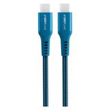 GreyLime 60W Braided USB-C to USB-C Cable 3 m - Blue