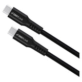 GreyLime 60W Braided USB-C to USB-C Cable 3 m - Black