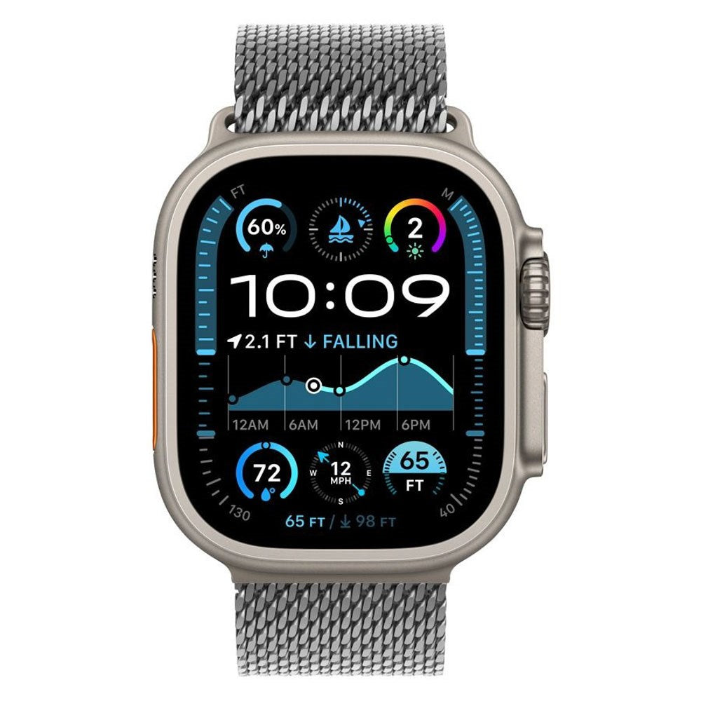 Apple Watch (38/40/SE/41/42mm) Lippa Stainless Steel Strap with Lock - Silver