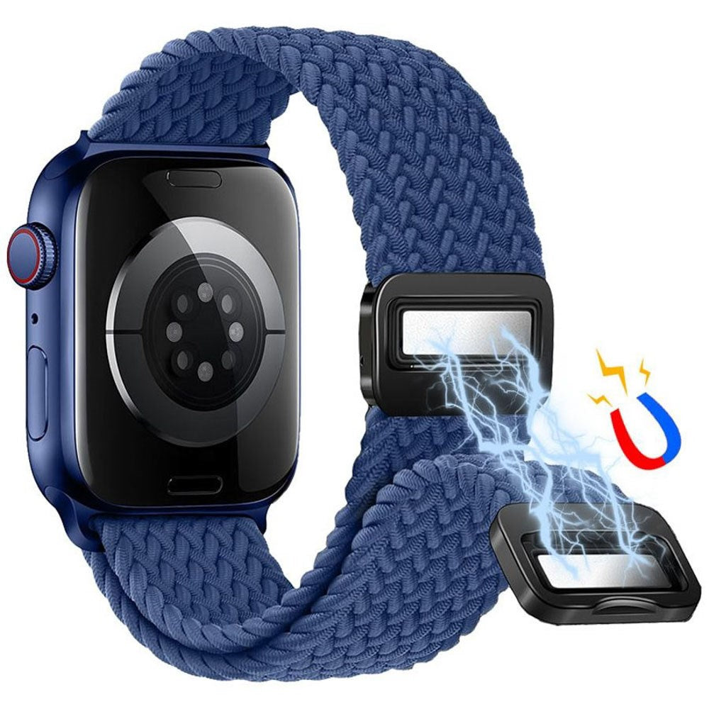 Apple Watch (38/40/SE/41/42mm) Lippa Nylon Strap with Magnetic Lock - Blue