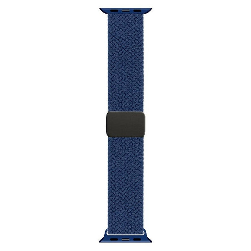 Apple Watch (42/44/SE/45/46/49mm) Lippa Nylon Strap with Magnetic Lock - Blue