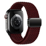 Apple Watch (42/44/SE/45/46/49mm) Lippa Nylon Strap with Magnetic Lock - Red