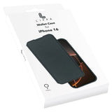 iPhone 16 Lippa 2-in-1 Wallet Flip Case - Black