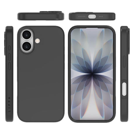 iPhone 17 Lippa Silicone Case - MagSafe Compatible - Black