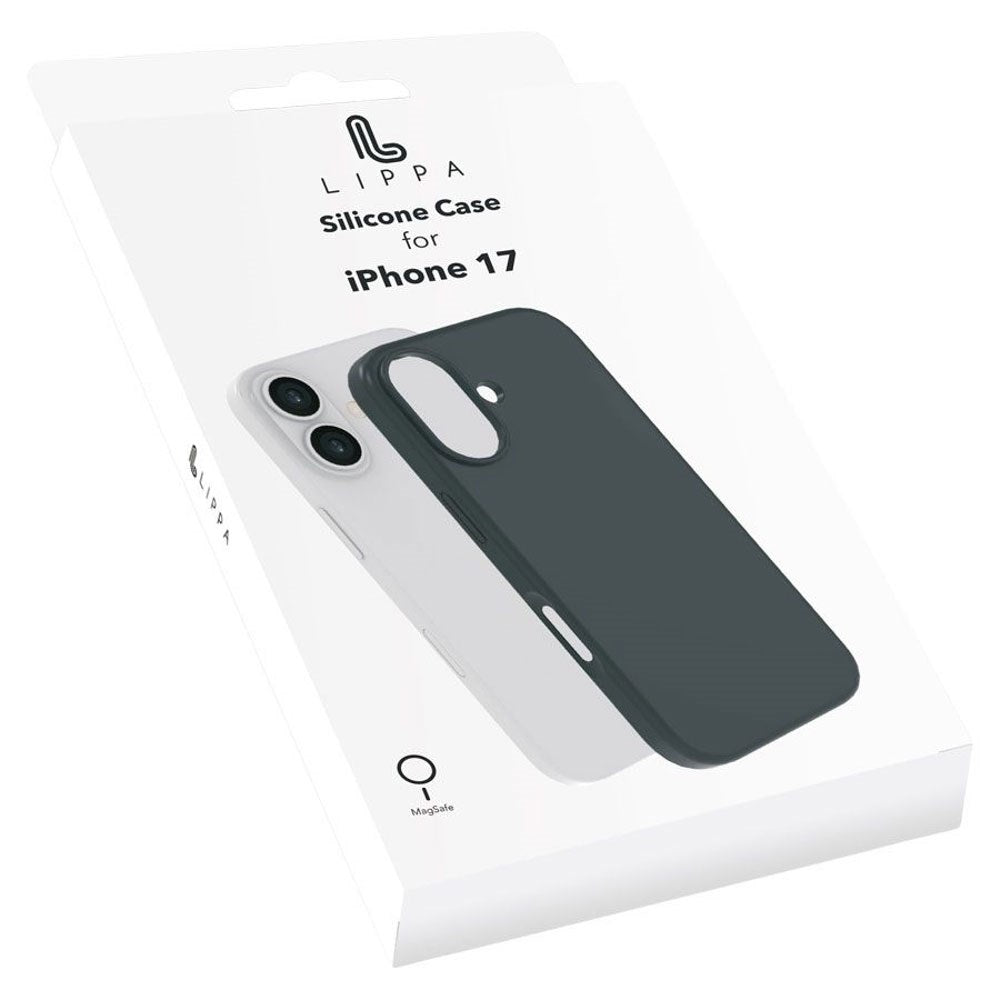 iPhone 17 Lippa Silicone Case - MagSafe Compatible - Black