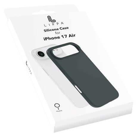iPhone Air Lippa Silicone Case - MagSafe Compatible - Black