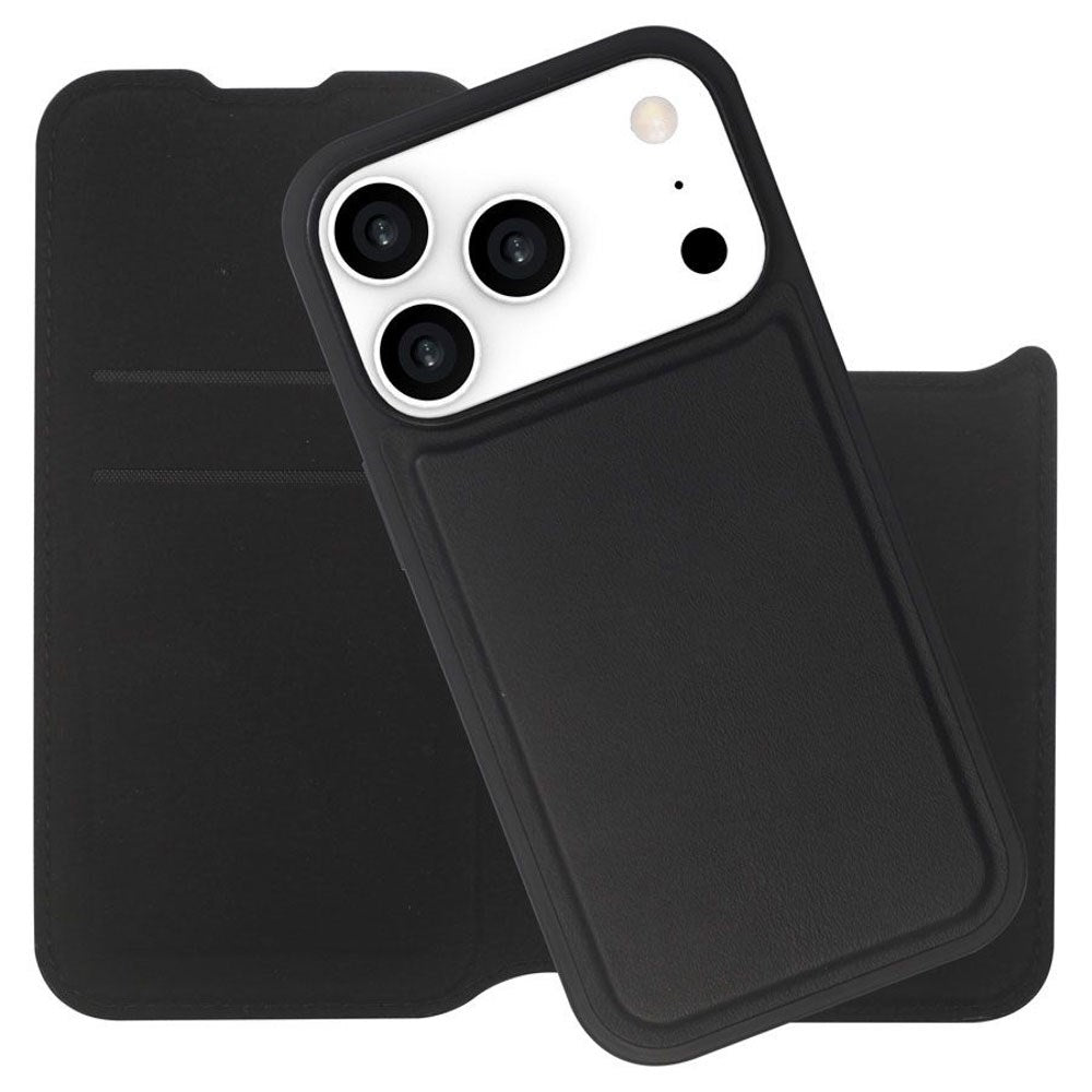 iPhone 17 Pro Lippa 2-in-1 Wallet Flip Case - Black
