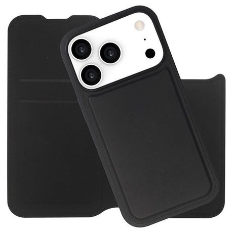 iPhone 17 Pro Lippa 2-in-1 Wallet Flip Case - Black