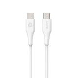 eSTUFF INFINITE 3 m USB-C to USB-C Cable 60W - 100% Recycled Plastic - White