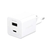 empower by PanzerGlass Turbo 35W Wall Charger with 1x USB-A & 1x USB-C – Silver White