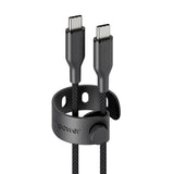empower by PanzerGlass Racing 60W USB-C to USB-C Cable – 2m – Space Black