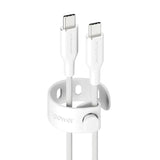 empower by PanzerGlass Racing 60W USB-C to USB-C Cable – 2m – Silver White