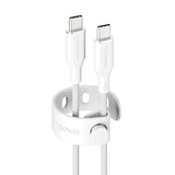 empower by PanzerGlass Racing 240W USB-C to USB-C Cable – 1.2m – Silver White