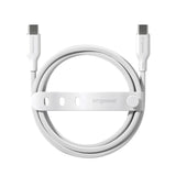 empower by PanzerGlass Racing 240W USB-C to USB-C Cable – 2m – Silver White
