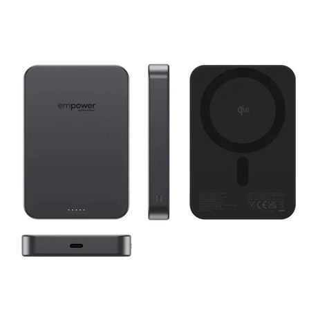 empower by PanzerGlass empower Bank - 10.000 mAh - Qi2 / MagSafe Compatible - Space Black