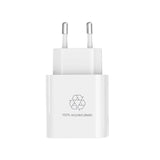 Upström Circular PD 20W Sustainable Wall Charger with USB-C - White