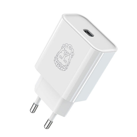 Upström Circular PD 20W Sustainable Wall Charger with USB-C - White