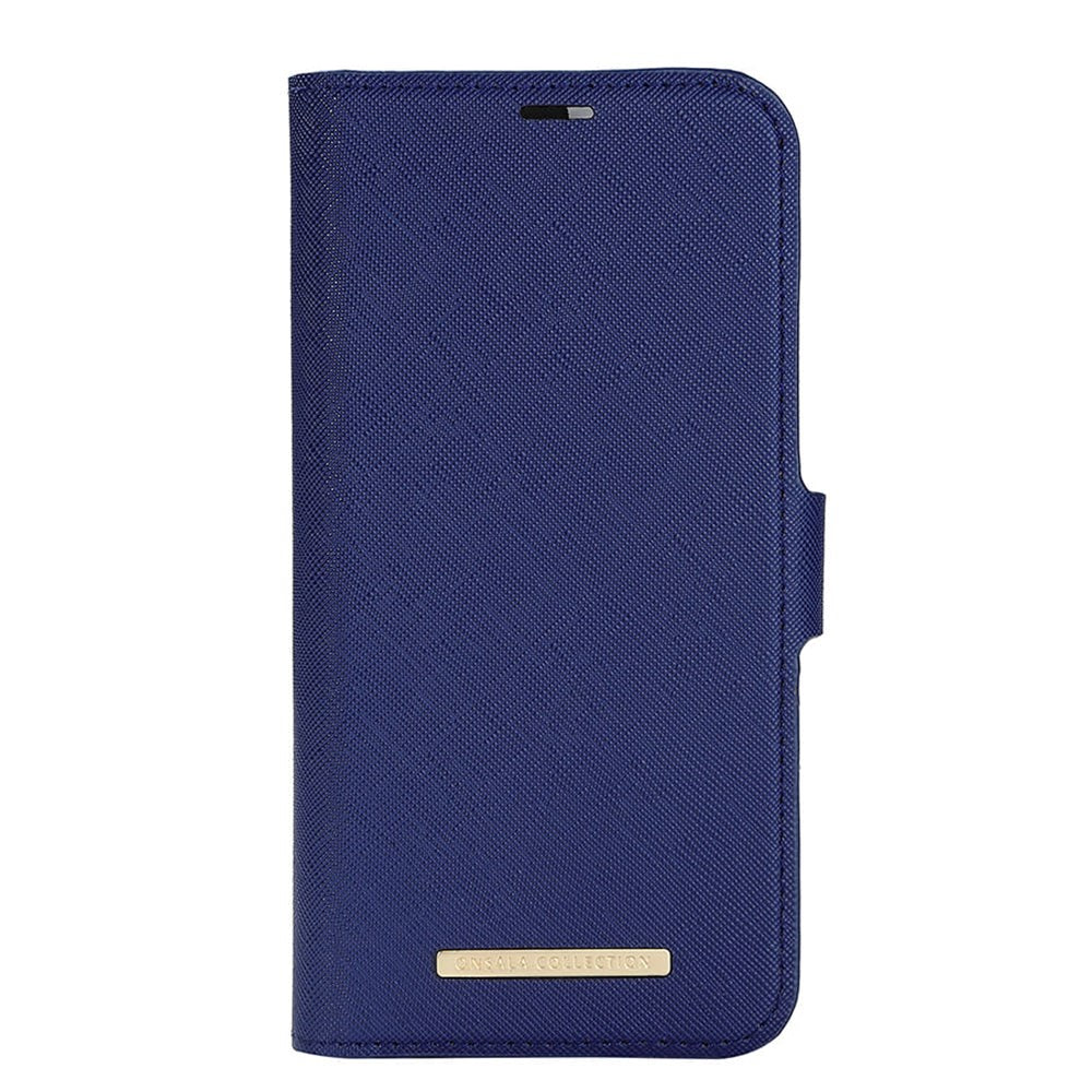 iPhone 14 Plus Onsala Fashion Collection Wallet Case w. Magnet - Navy Blue