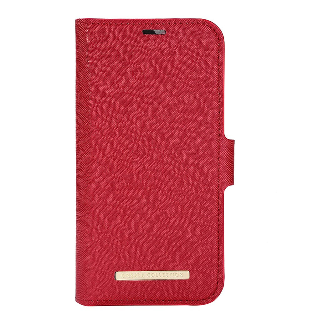 iPhone 14 / 13 GEAR Onsala Fashion Collection Wallet Case w. Magnet - Red