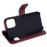 RadiCover iPhone 12 Mini - Art Leather Case - 86% Radiation Protection - Brown