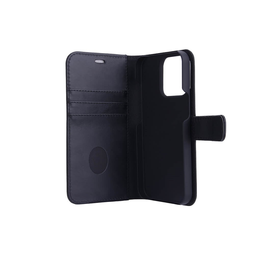 RadiCover 2-in-1 - iPhone 13 Pro - Genuine Leather Case - 86% Radiation Protection - Black