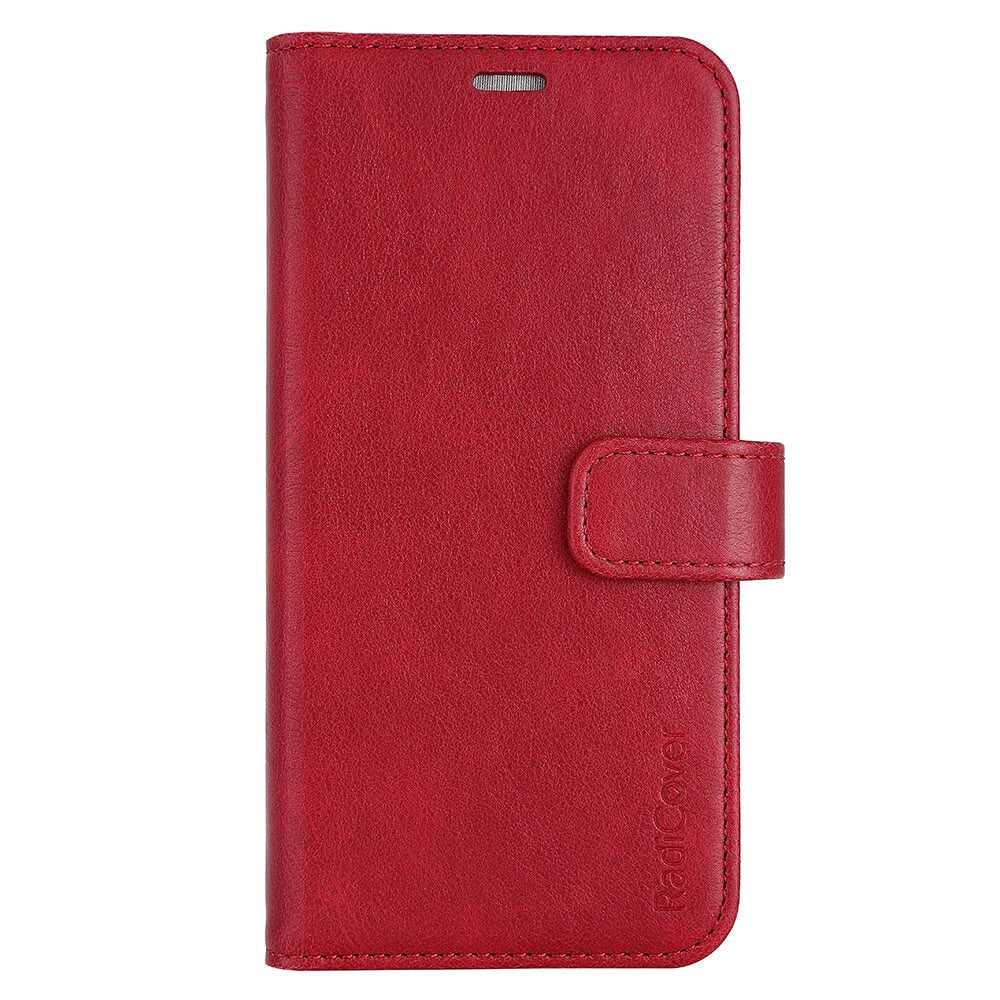 iPhone 14 / 13 RadiCover Artificial Leather Case - 86% Radiation Protection - Red