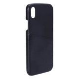 iPhone XR Onsala Faux Leather Case with Card Pocket - Black