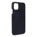 iPhone 11 Onsala Faux Leather Case with Card Pocket - Black