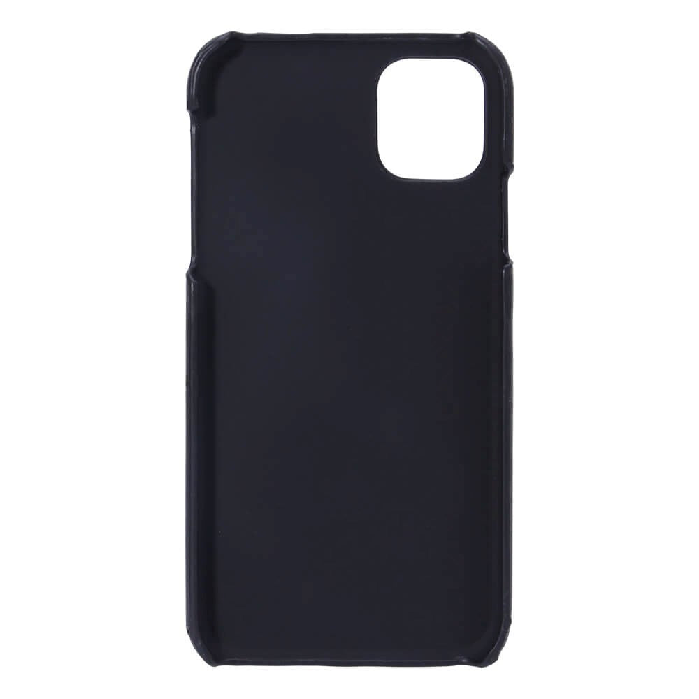 iPhone 11 Onsala Faux Leather Case with Card Pocket - Black