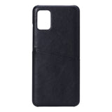 Samsung Galaxy A51 Onsala Faux Leather Case with Card Pocket - Black