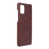 Samsung Galaxy A71 Onsala Faux Leather Case with Card Pocket - Brown