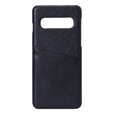 Samsung Galaxy S10 Onsala Faux Leather Case with Card Pocket - Black