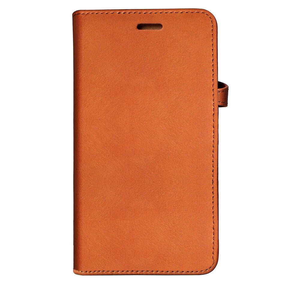 iPhone 11 Pro GEAR Buffalo Genuine Leather Magnet Wallet Case Cognac