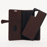 Samsung Galaxy S20+ (Plus) Buffalo 2-in-1 Genuine Leather Flip Case - Brown
